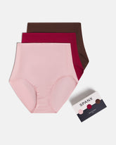 SPANXsmoothâ„¢ Fit-To-You Brief 3-Pack Box | Fleur/Red Merlot/Espresso